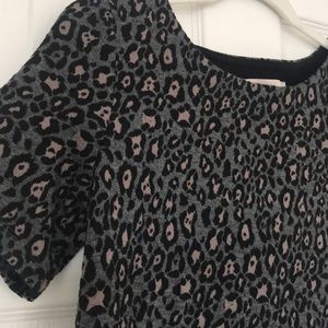 Leopard print cotton tee